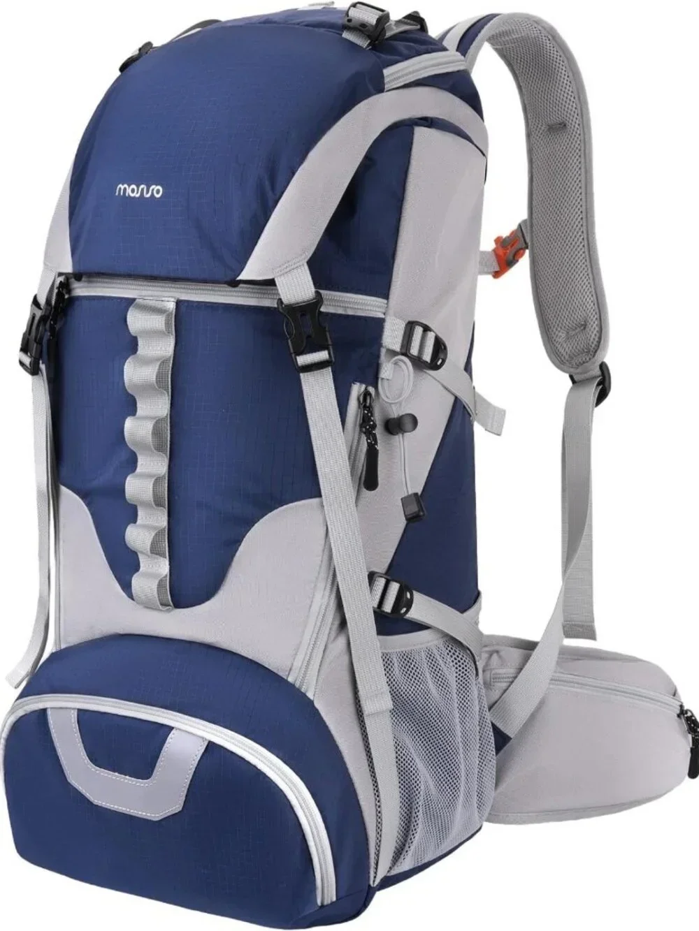 Waterproof 50L Hiking Backpack with Rain Cover, Lightweight Outdoor Daypack